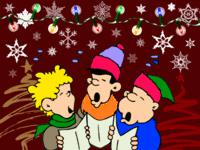 Carolers Singing Christmas wallpaper