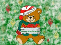 Christmas Present Bear wallpaper