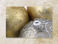 Gold Ornaments Christmas wallpaper